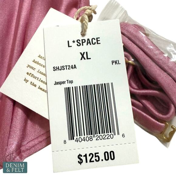 L*Space x Anthropologie Jasper Pink Lady Shine Bikini Top XL NEW/NWT!! - Picture 13 of 14